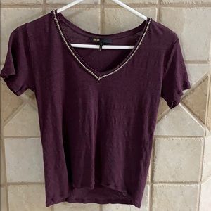 Rhinestone embellished blouse